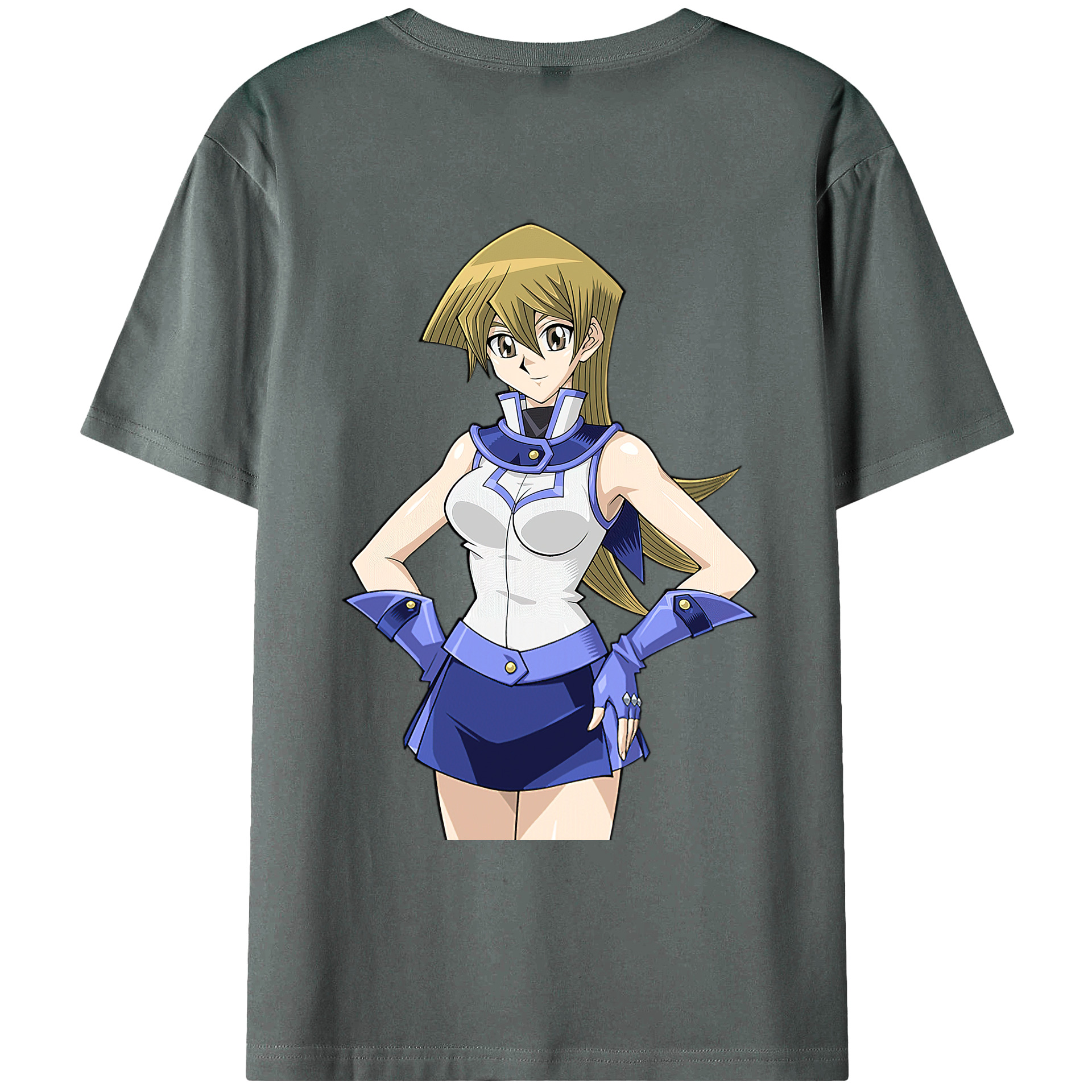 （画像用） 遊☆戯☆王 Yu-Gi-Oh! 綿100％ メンズ半袖Tシャツ（バックプリント） 通気性